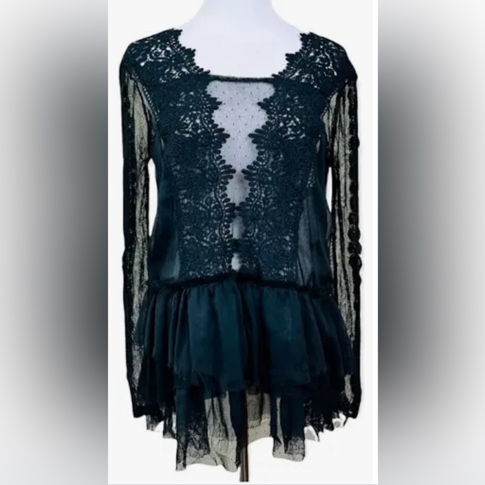 NWT Free People Midnight Memory lace top - Picture 15 of 15